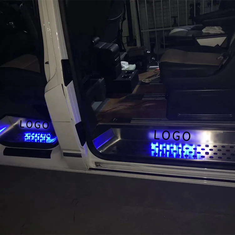 Lighted LED Moving Door Scuff Plate Car Welcome Pedal For Volkswage Multivan