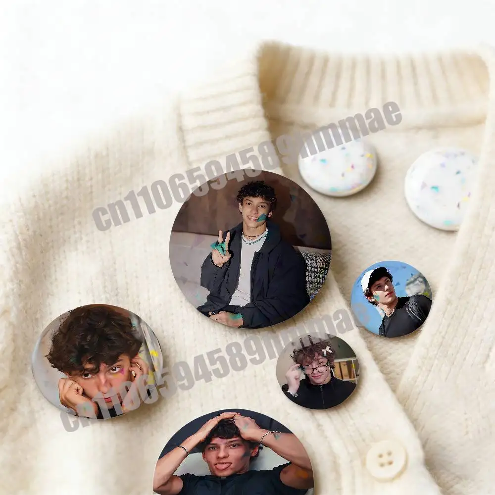For Andrea Kimi A K A-Antonelli Italian Italy Emblem Round Pins Insignia Badge Cover Ornament 75mm Cosplay Brooch Button