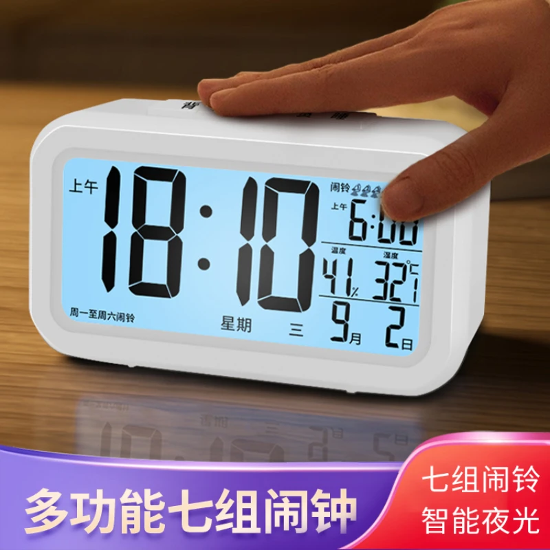 

Mute Simple Electronic Smart Alarm Clock Projection Alarm Clock Digital Relogio Despertador Creative Modern Housewares Digital