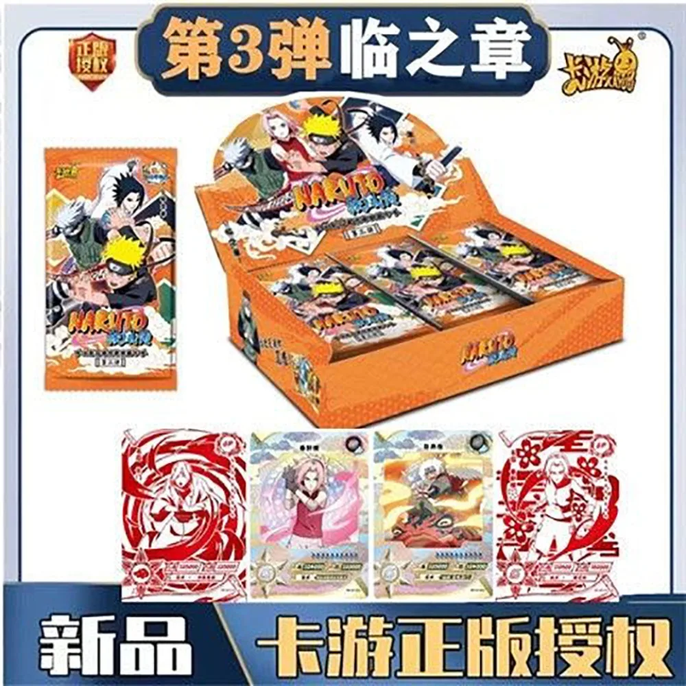 Kayou NARUTO Collection Card For Children Uchiha Sasuke Haruno Sakura Combat Fantasy Anime Limited Game Card Family Table Toys