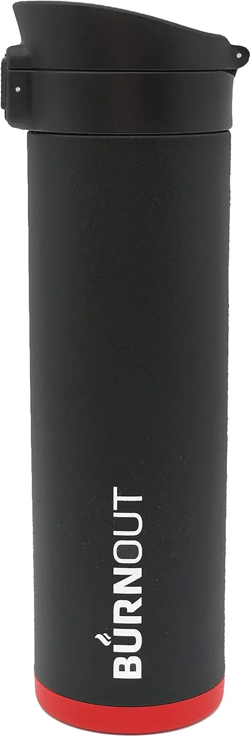 

Smart Temperature Control 16 oz. Insulated Mug with Innovative Pop-Top Lid - Sleek Black Design for Daily Use