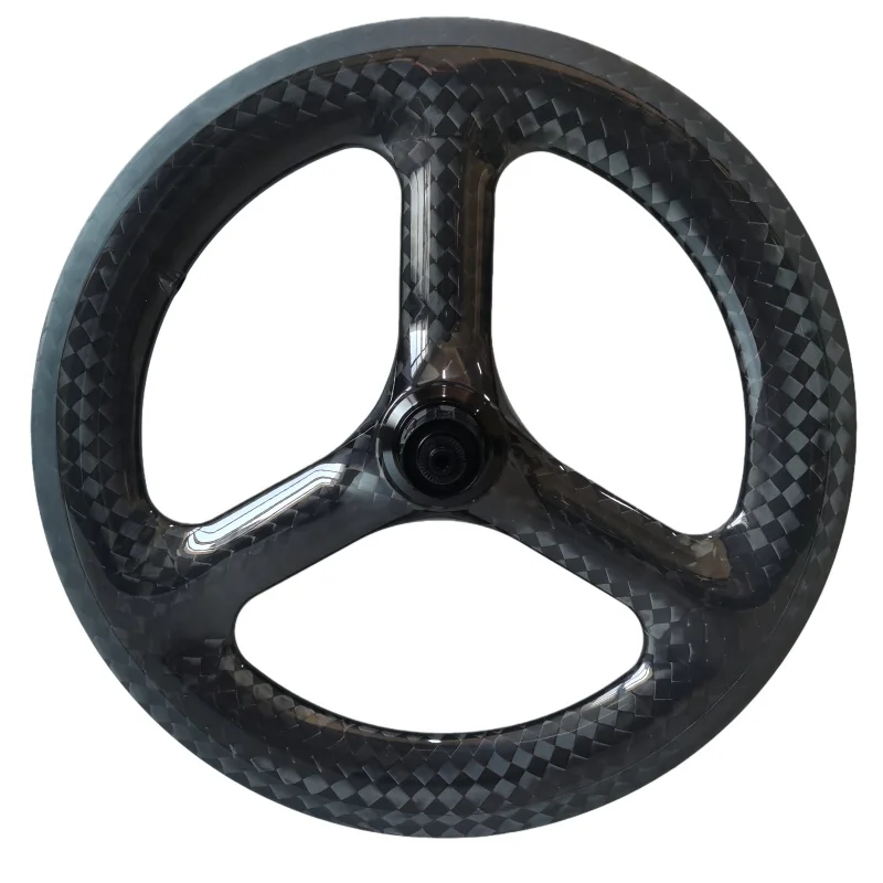 

18 Inch Carbon Fiber Wheel Bicycle 3 Spokes 25mm Width 45mm Depth Spoke Depth Bicycle Racing Wheel Lightweight Rims