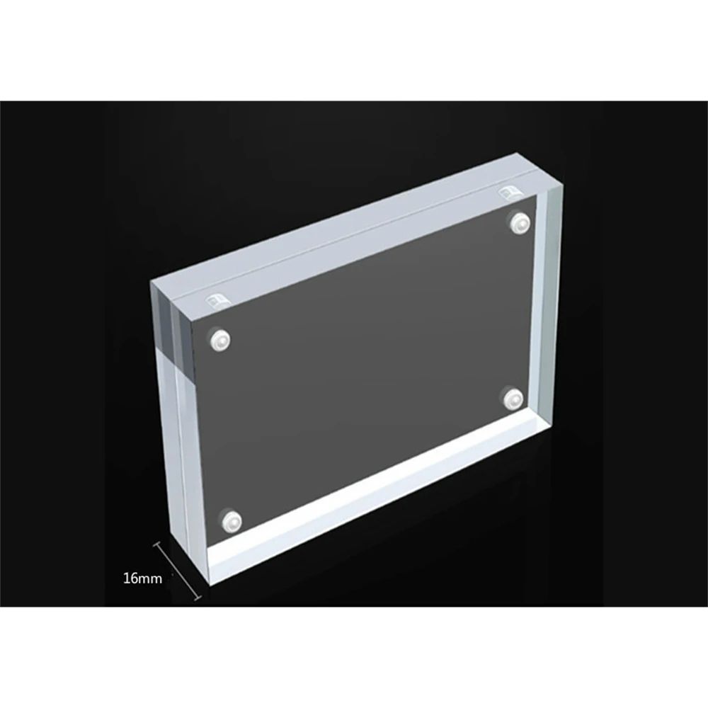 1 pz forte magnete acrilico menu elenco carta cornice display trasparente poster tag cartello supporto