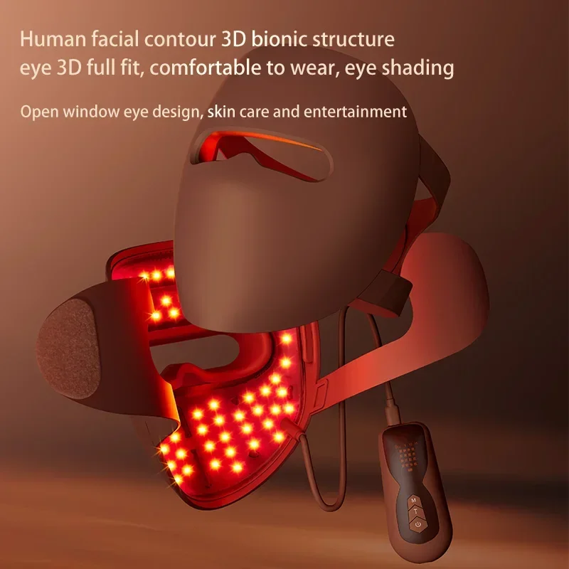 Máscara de beleza fóton facial instrumento 320 led máscara eletrônica rejuvenescimento clareia linhas finas iluminar o tom da pele reparação cuidados