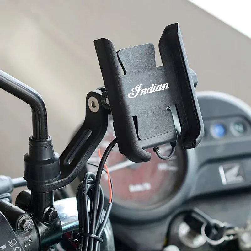 For Indian FTR 1200 S FTR1200 Carbon / Rally Chief VINTAGE Scout Motorcycle Handlebar Mobile Phone Holder GPS Stand Bracket