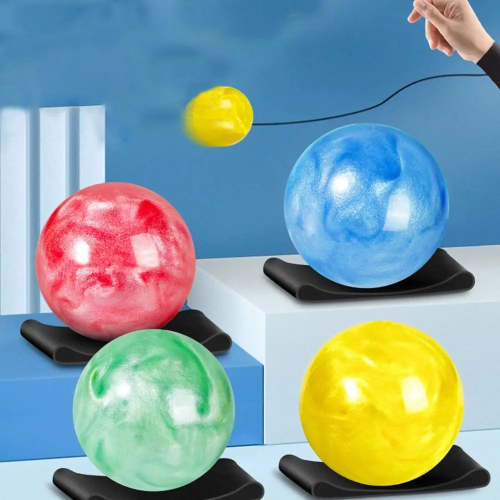 Rubber Return Sponge Ball Nylon String Game Exercises Elastic Rubber Hand Ball Hand Throw Back Ball Wrist String Bounce Ball