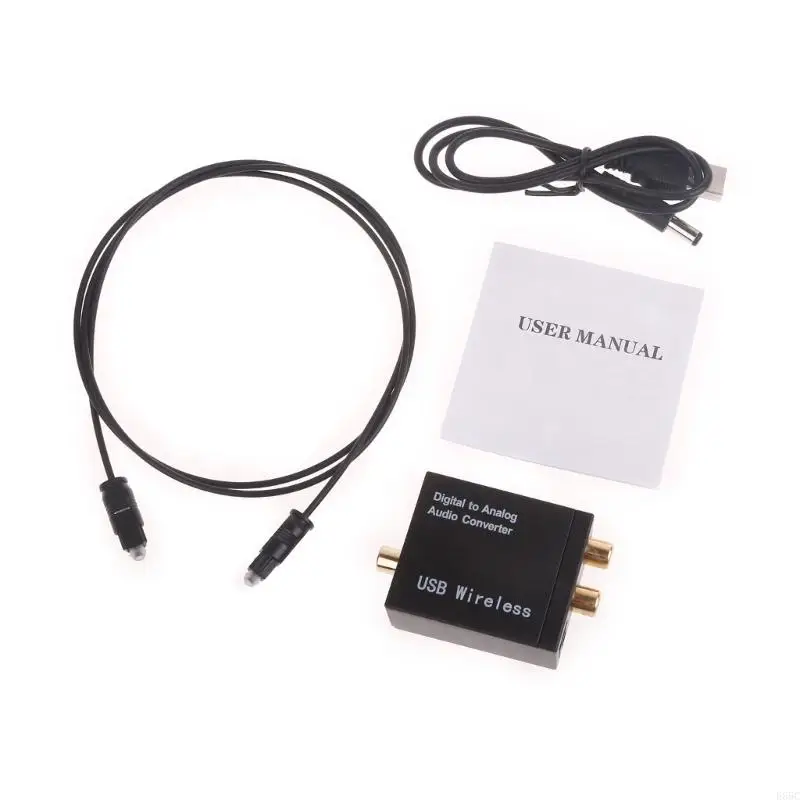 

E65C Digital To Analog Aux Converter 3.5mm Suitable For TV Digital Coaxial Analog Output Converter Bluetooth-compatible