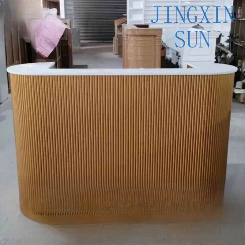 nail salon small reception desk set manufacture of LED lighting reception desk for customized white reception desk beauty salon