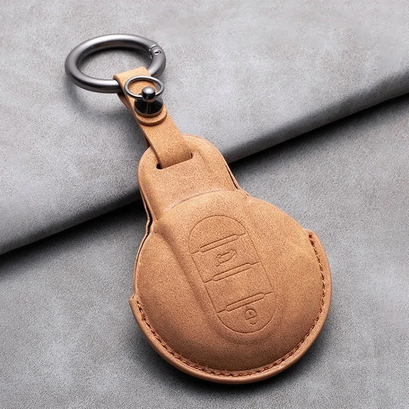 

Leather Car Remote Key Fob Cover Case Holder for BMW MINI COOPER S ONE JCW F54 F55 F56 F57 F60 CLUBMAN COUNTRYMAN Keychain