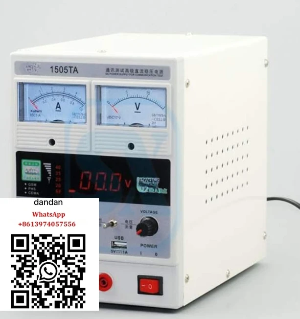 

1505TA mobile phone maintenance power meter 15V adjustable 5A DC stabilized power supply digital display power meter