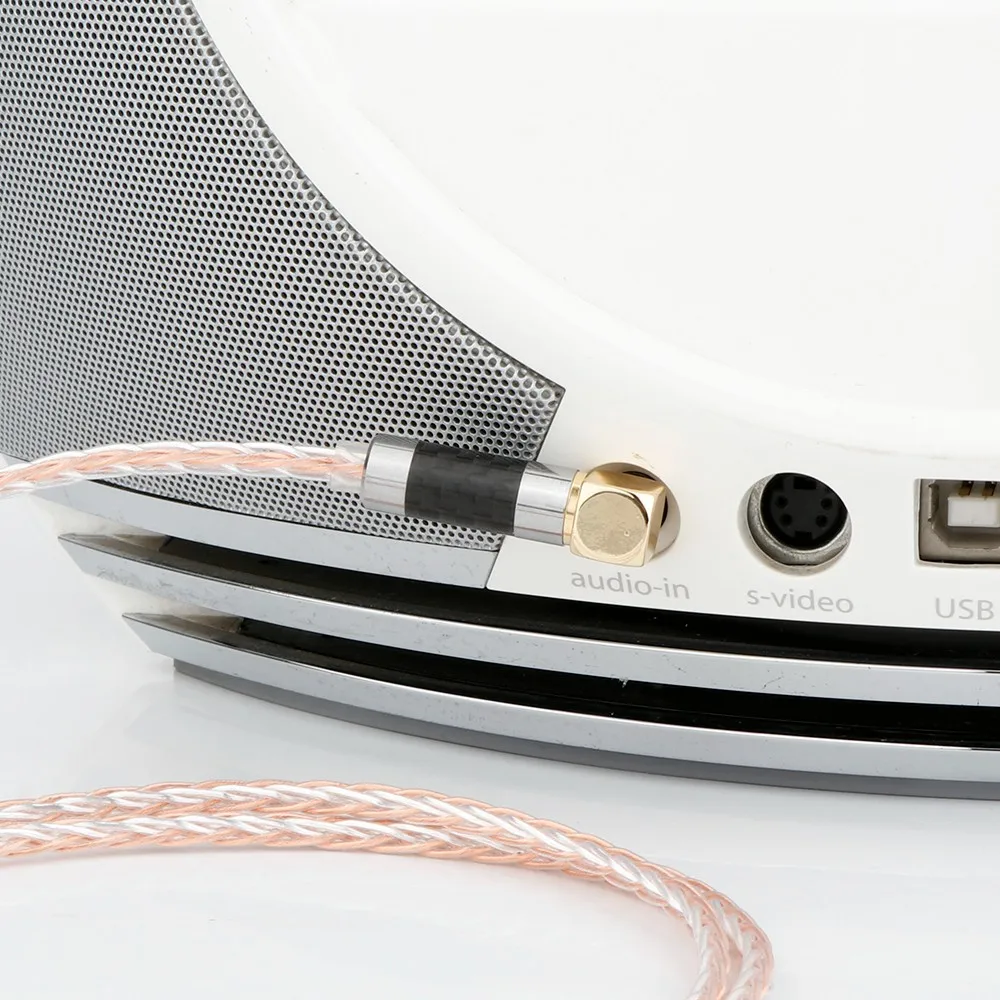 새로운 8 코어 OCC HIFI 2.5mm 직각 헤드폰 업그레이드 케이블, Fostex T60RP T20RP T40RPmkII T50RP 헤드폰용