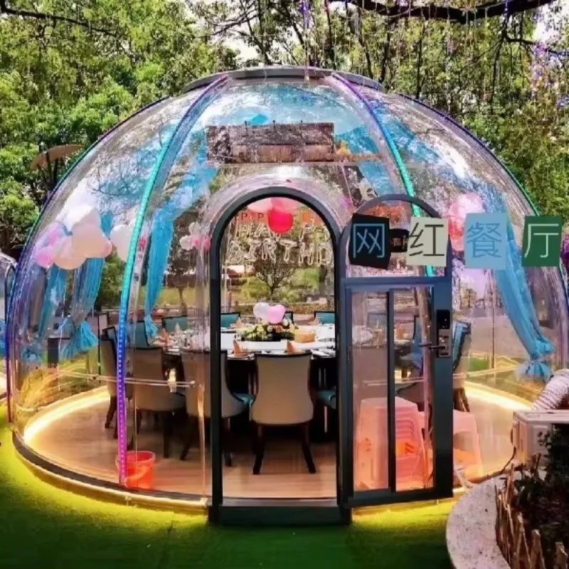 Transparent PC Bubble Igloo Tent, Custom Modular Luxury Prefab Dome Capsule House for Outdoors