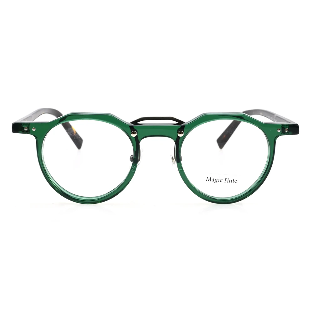 New Fashion Round Shape Classic Glasses Acetate Spectacles Optical Frames