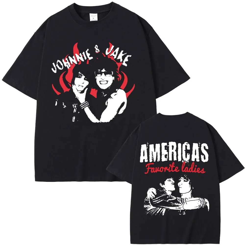 America's Favorite Ladies Jake Webber and Johnnie Guilbert T Shirt Men Women Fashion Casual Tshirt Male Cotton Oversized T-shirt