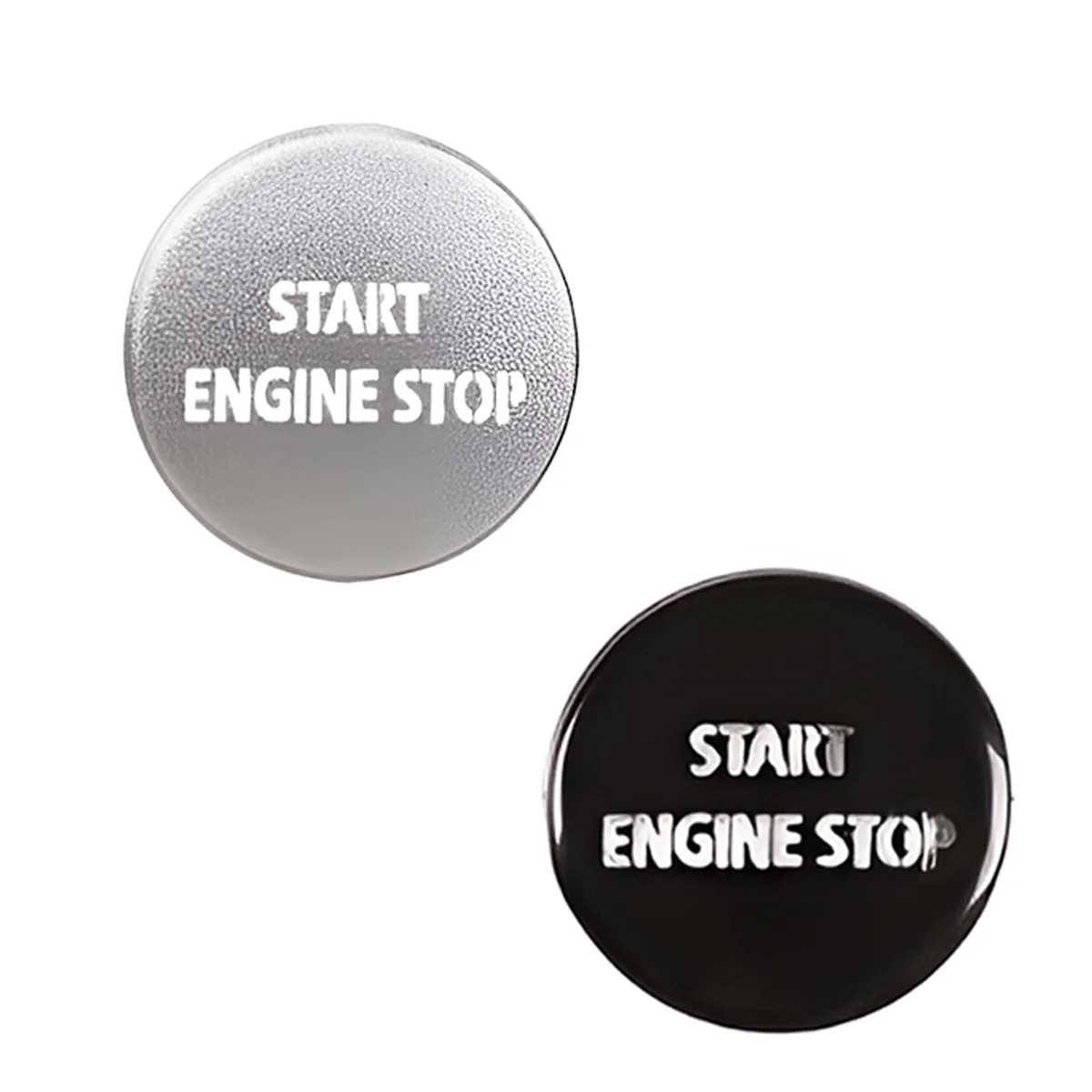 Für Range Rover Sport L320 Motor Start Stop Taste Aufkleber Schwarz Chrom Zündknopf Abdeckung Für Discovery 4 Lr4 2010-2016 – Detail 1