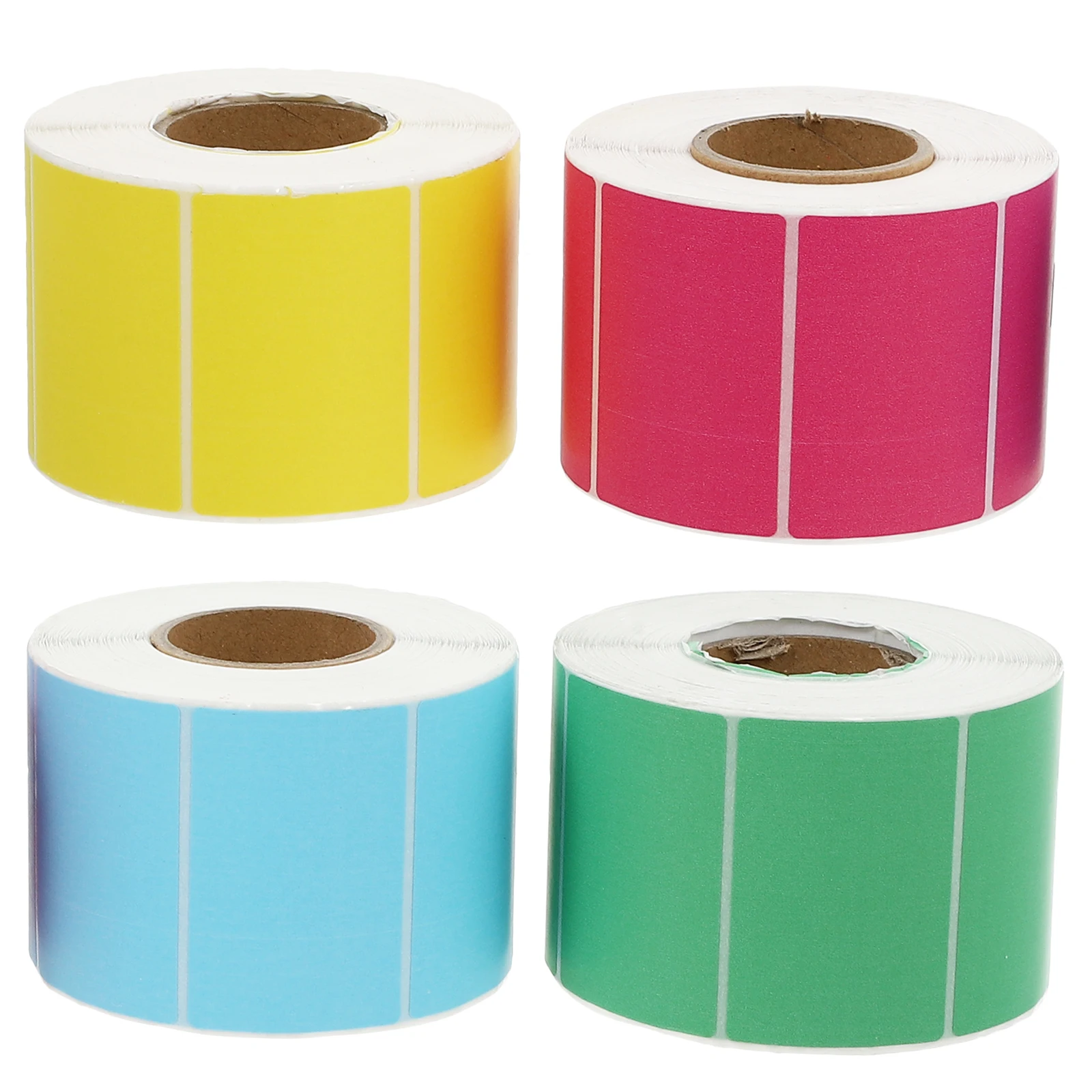 

4pcs Colorful Thermal Paper Labels 60x40mm 800Sheets Red Yellow Green Blue Writable Stickers Self Adhesive Waterproof