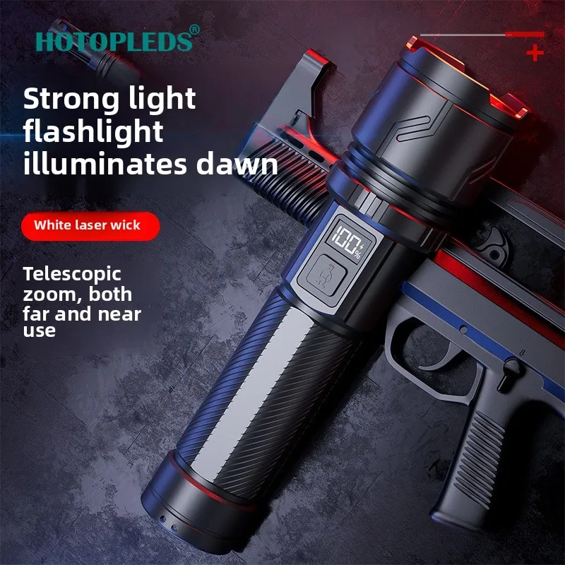 

Charging Ultra Bright White Laser Portable Laser Outdoor Remote Emergency Multifunctional Strong Light