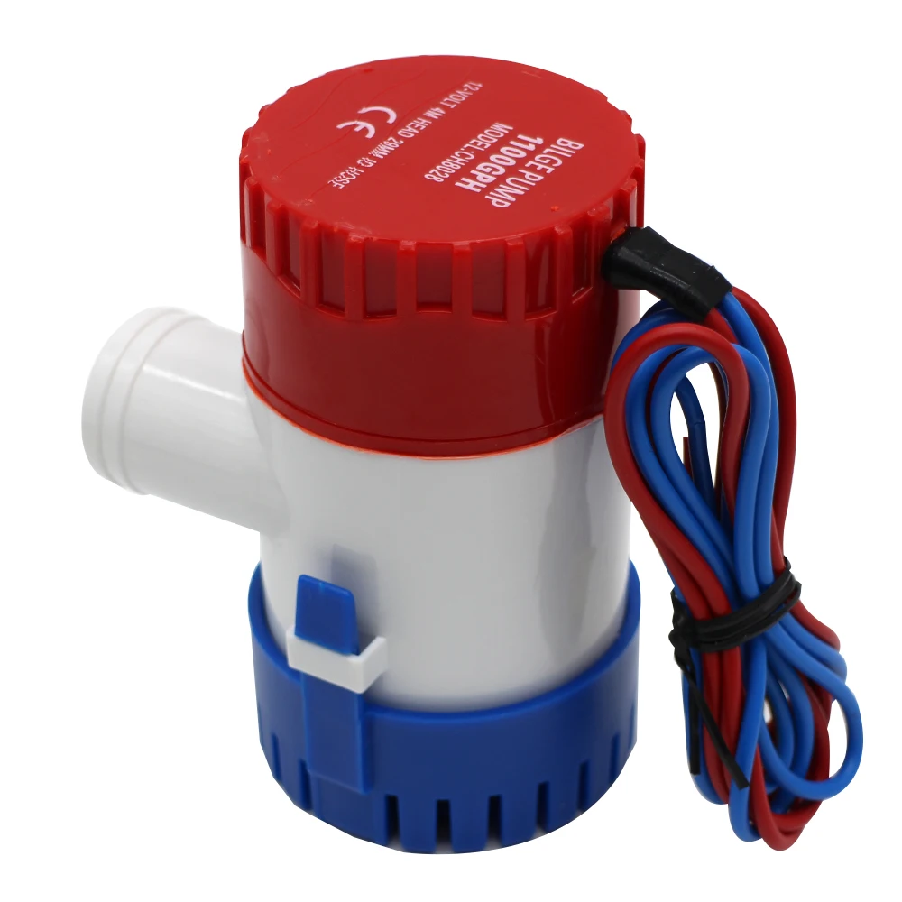 MAKERELE Mini Boat Bilge Pump 12V 24V 1100GPH 750GPH Submerse Kayak Rule Water Pump Used in Boat Seaplane Motor Homes Houseboat