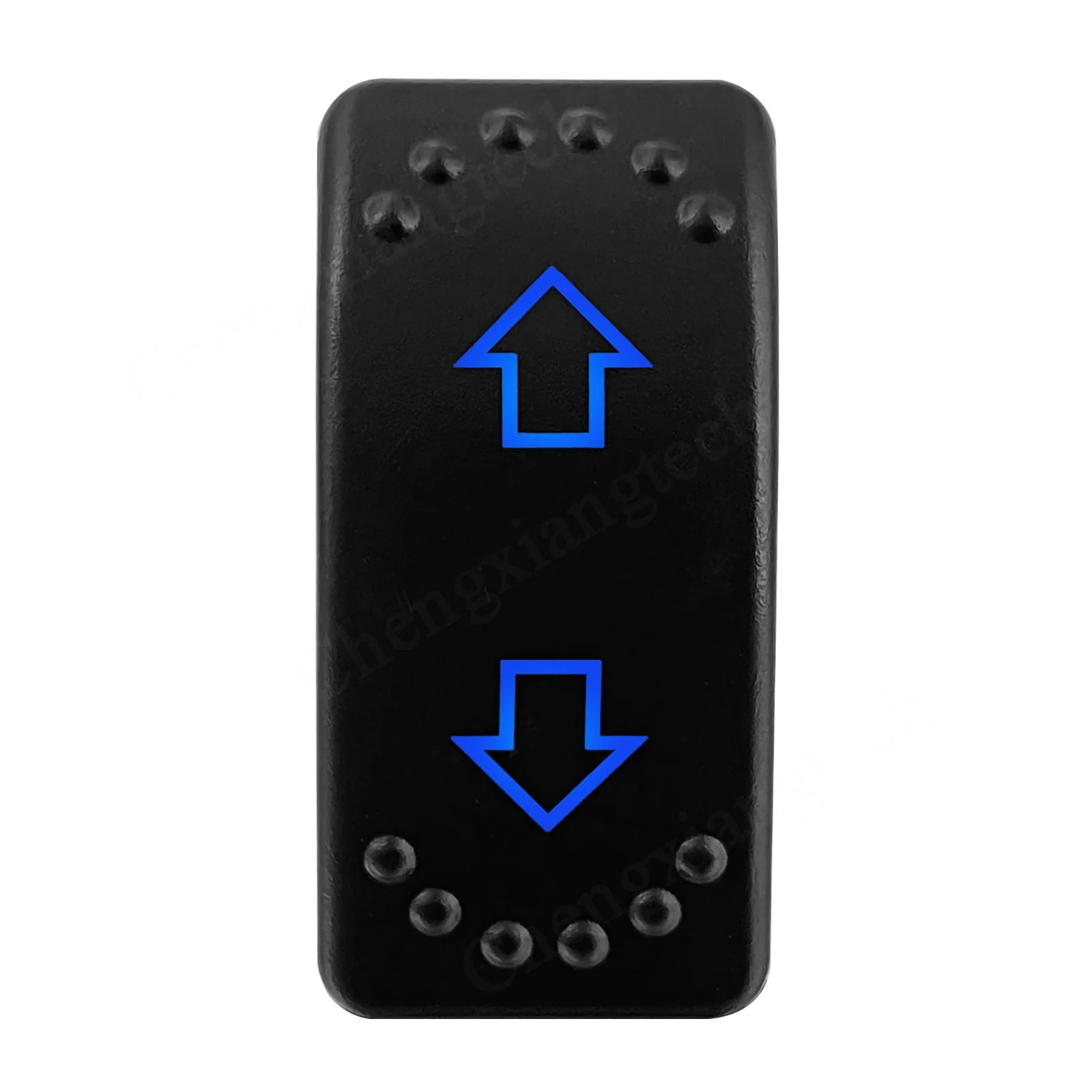 12V 20A 24V 10A Rocker Switch ARROWS Blue Led Light DPDT 3 Position ON OFF ON, (ON) OFF (ON) Momentary for Car Boat UTV WINCH