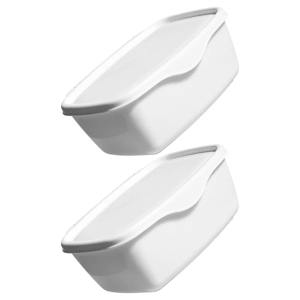 

2 Pcs Wet Tissue Dispenser Sealed PP Dust proof White Desktop Storage Boxes Home Travel Napkin Holders Rectangle Tissue Case