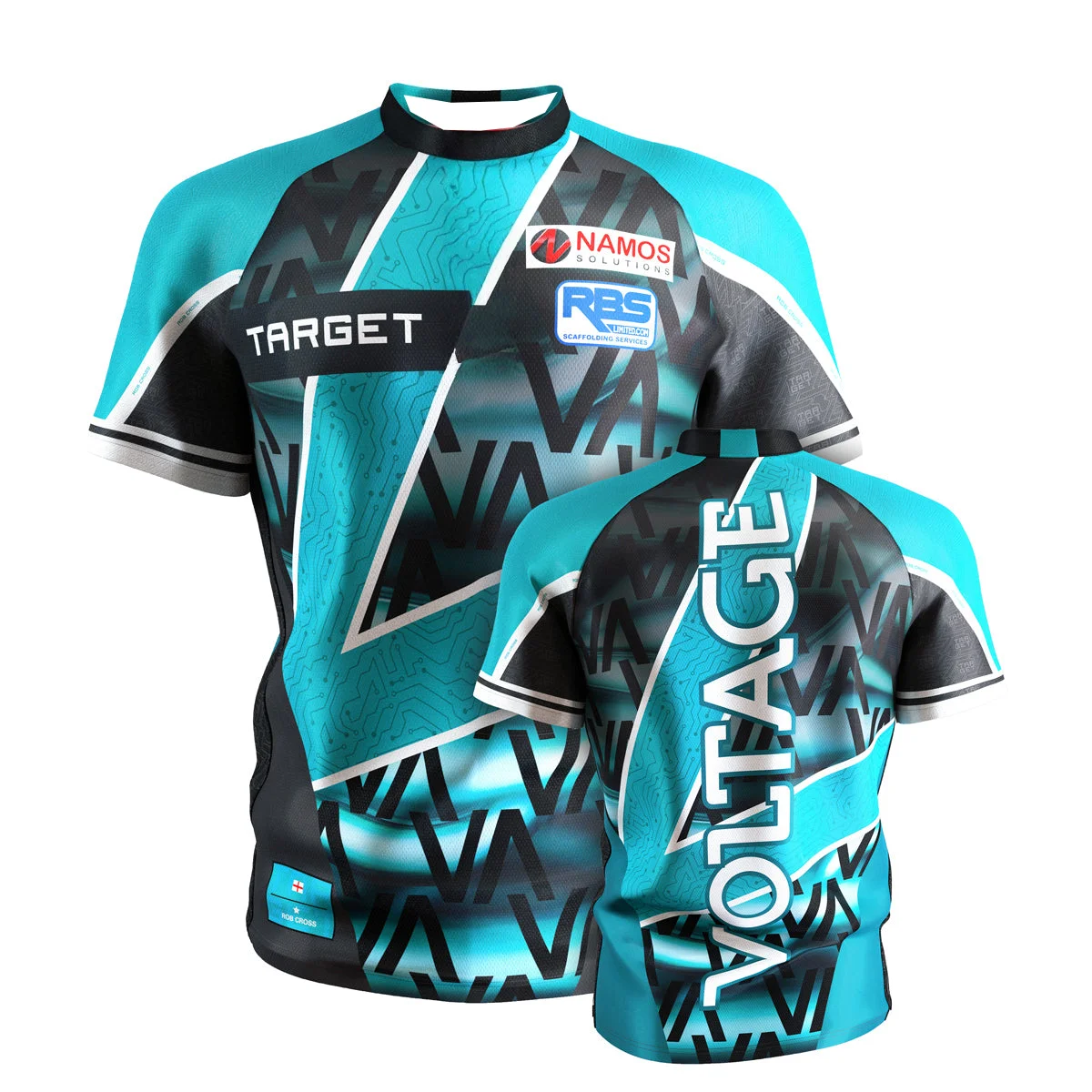 Rob Cross Voltage Darts Shirt 2025 Target Professional Match Jersey Breathable Quick-Dry Sportswear