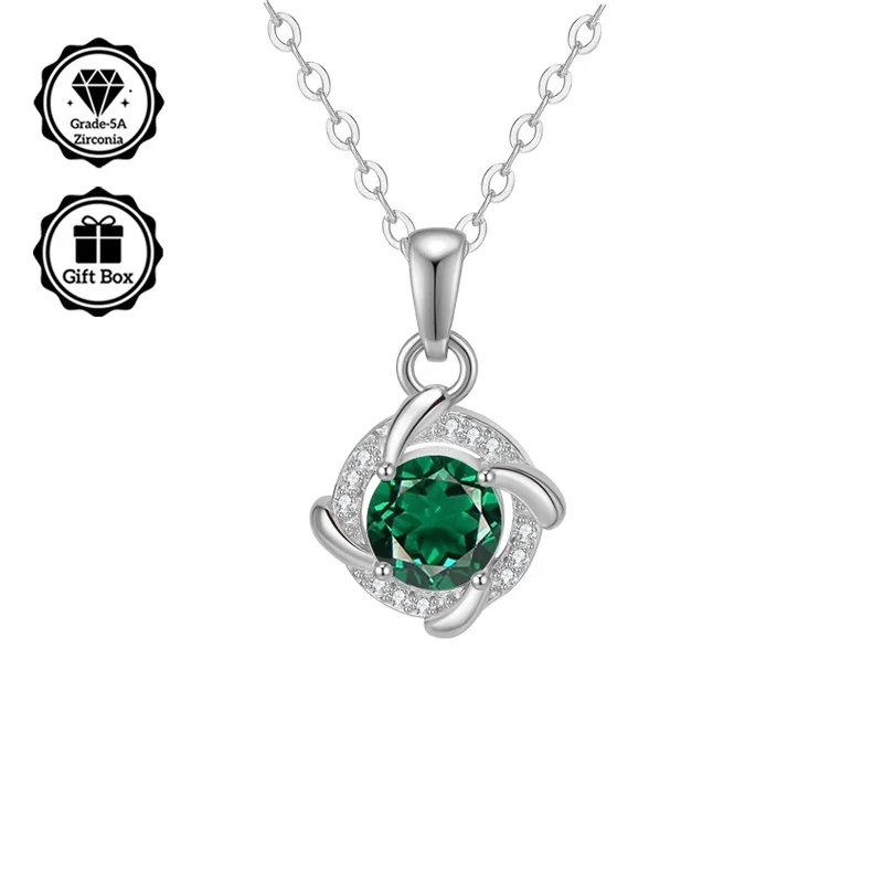 

Christmas gift for, 1 carat zirconia necklace for women, Jewelry for women, hypoallergenic necklace, high quality jewelry
