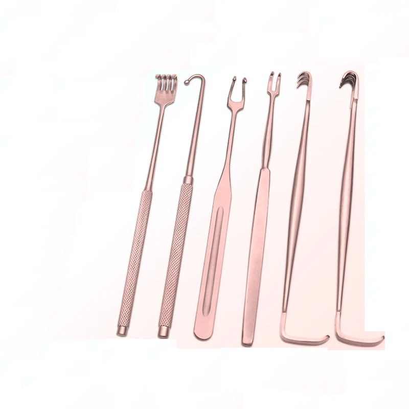 Beauty plastic surgery hook rake type eyelid and eye bag hook for double eyelid and nose comprehensive surgical instrument skin