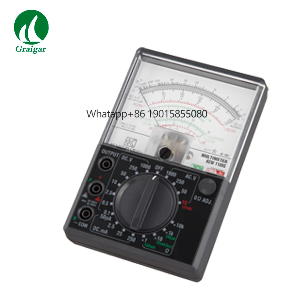

KYORITSU 1109S Analogue Multimeter DC 0.1/0.5/2.5/10/50/250/1000V AC 10/50/250/1000V for Home and Professional Use
