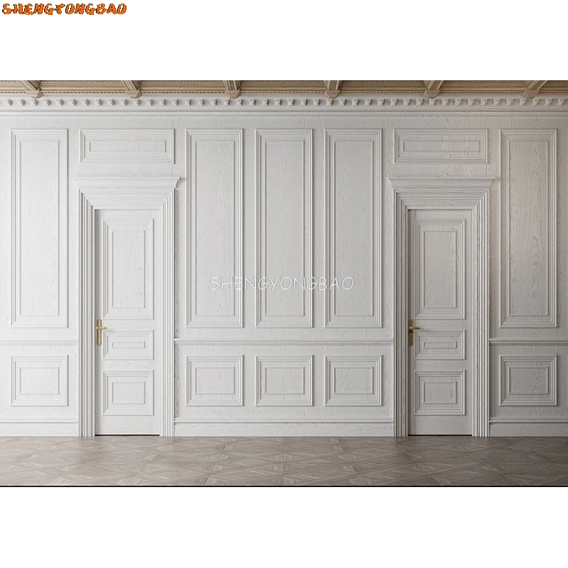 Classic Interior Wall With Mouldings Empty Room Photography Backdrops Props Home Decoration Paintings Indoor Background TQ-05