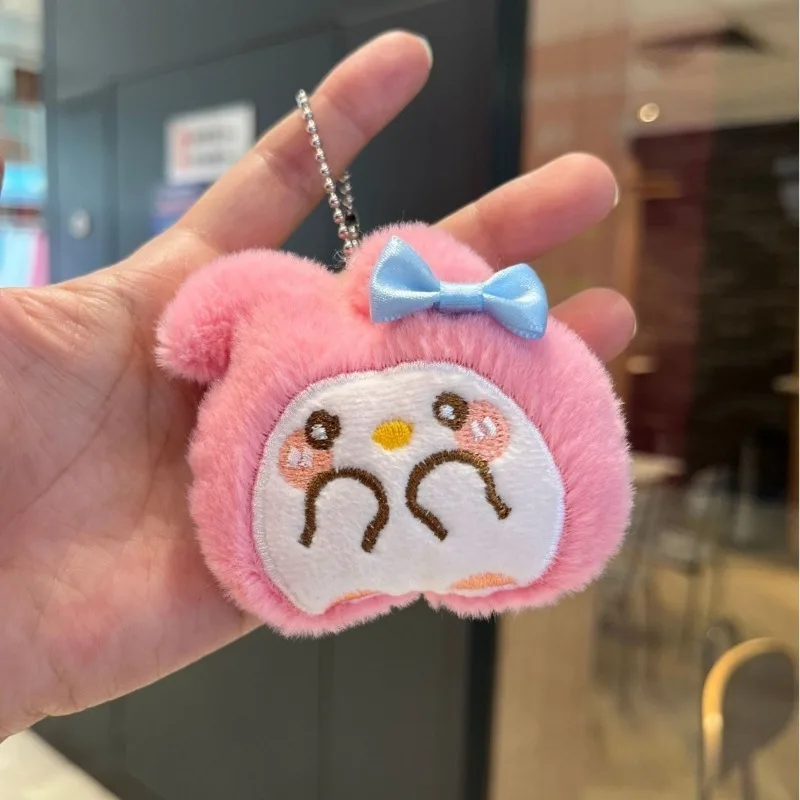 Sanrio kawaii hellokitty curto brinquedo de pelúcia mochila diária cinnamoroll acessórios dos desenhos animados presente festival das crianças