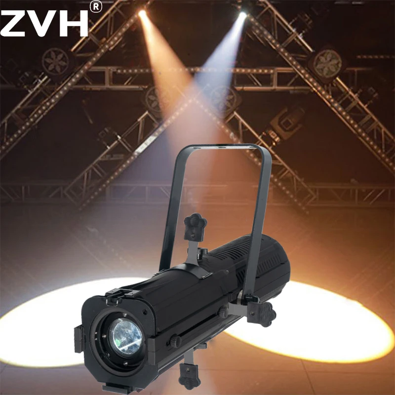 

100W Single Side Variable Zoom Ellipsoidal Profile Spotlight Surface Studio Gobo DMX LED Leko Imaging Light for DJ Club Bar Show