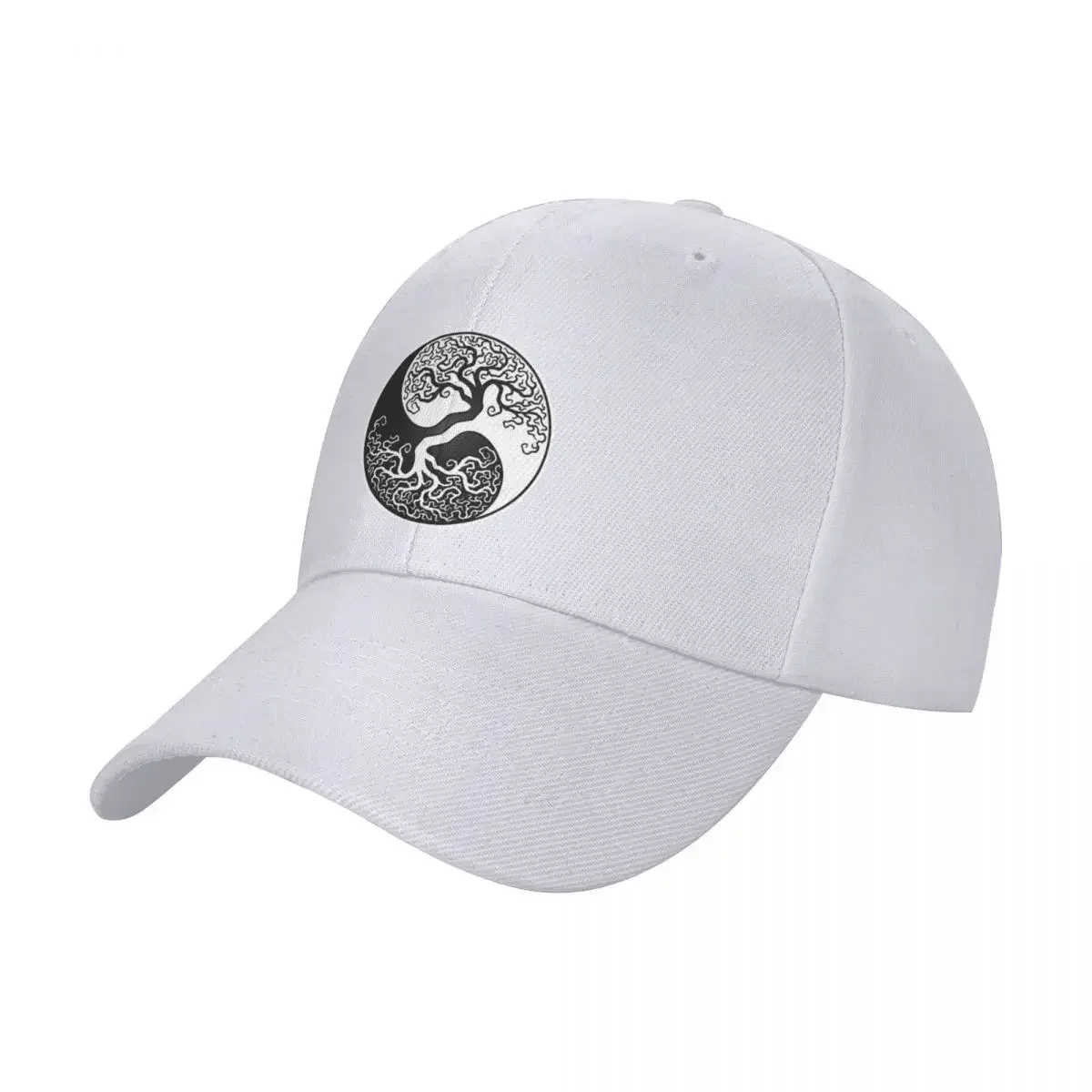 White and Black Tree of Life Yin Yang Cap baseball cap beach hat man luxury anime Hat male Women's