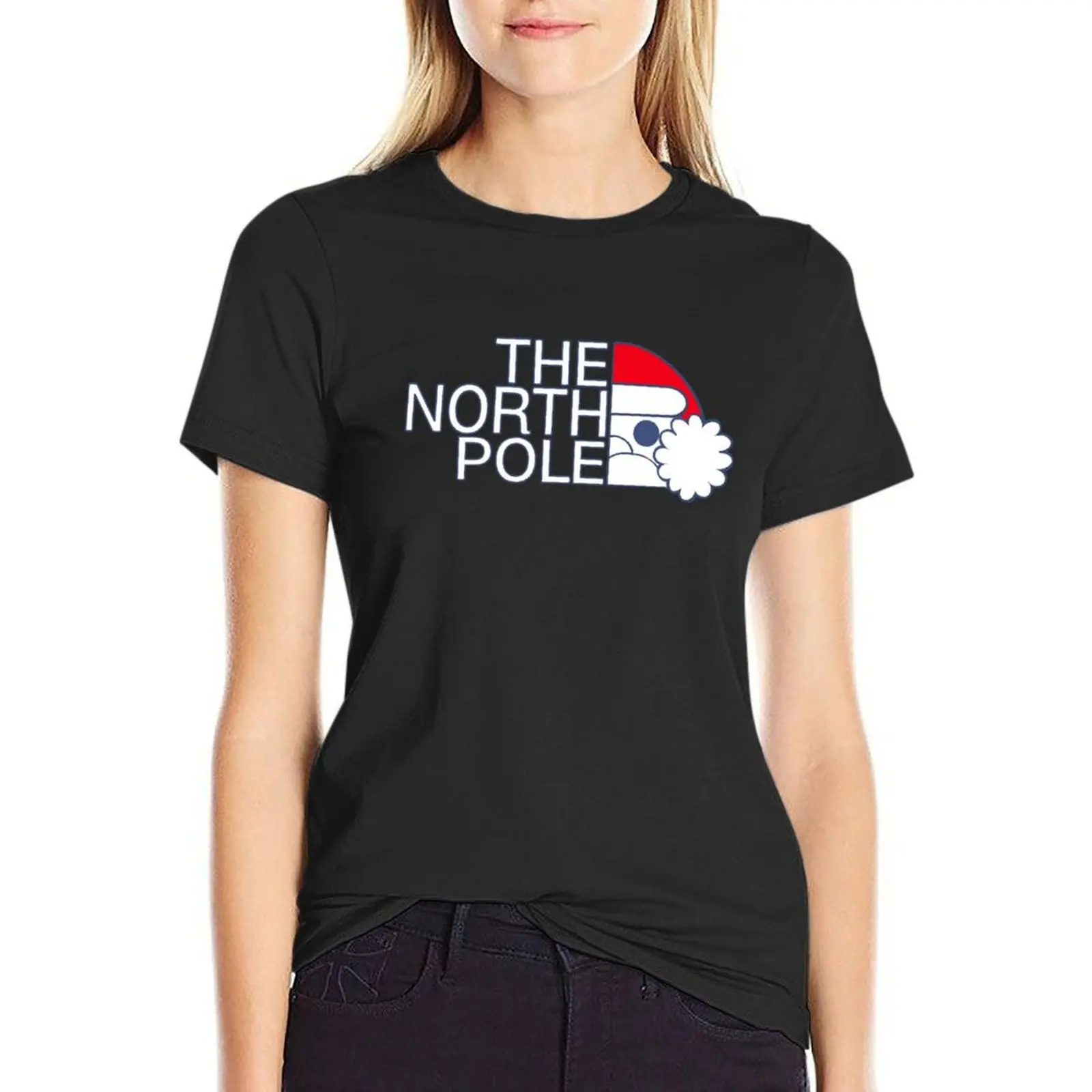 The North Pole T-Shirt Short sleeve tee customs animal print shirt for girls blanks cat shirts for Women