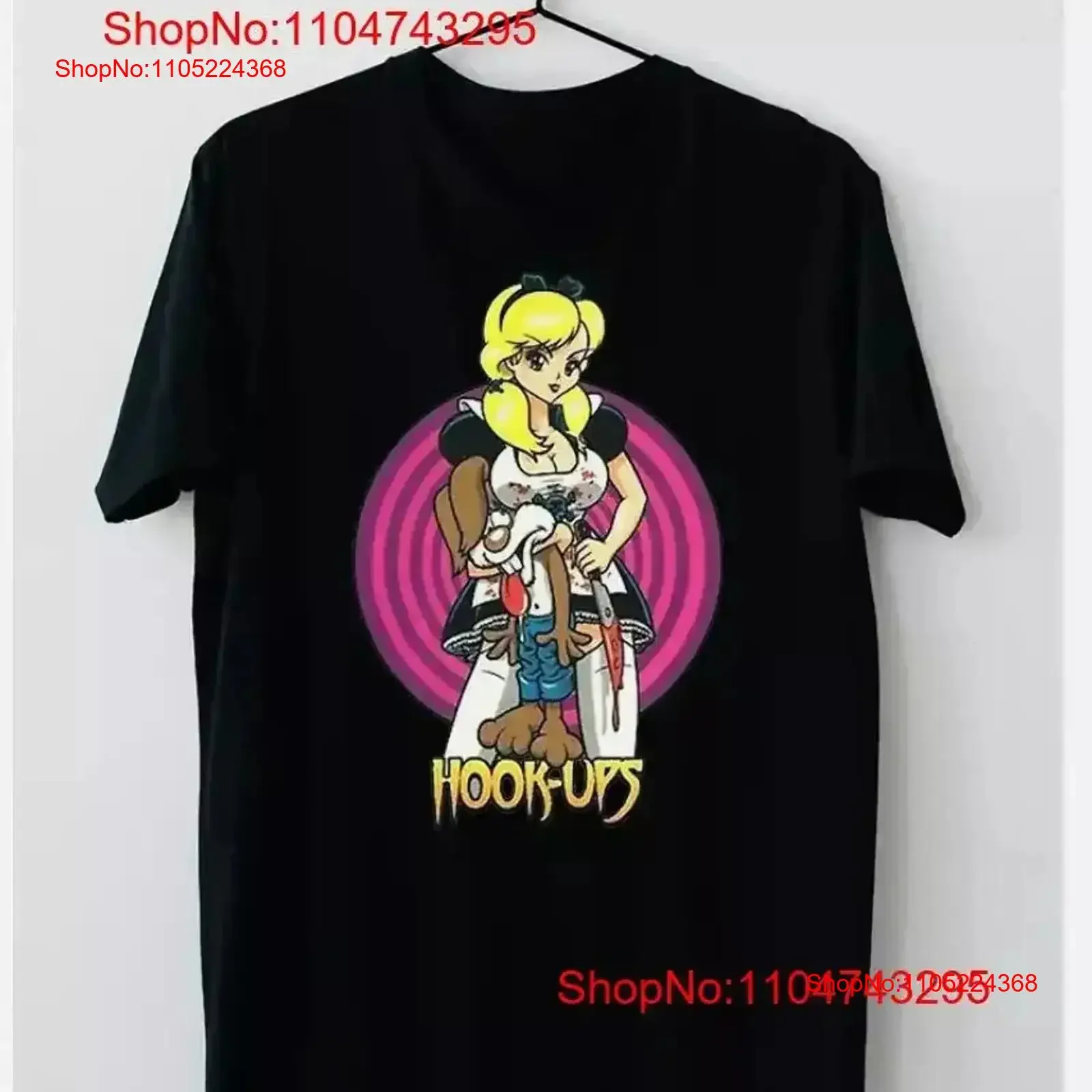 Hook Ups Skateboard Maid Killing Bunny T Shirt S 5XL vintage Washed graphic Top For Everyday Wear Casual Comfortable vintage