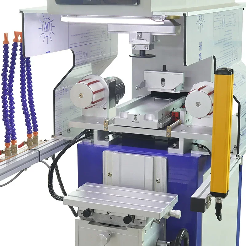 PLC touch screen automatic cleaning glue head safety grating protection pad printing machine