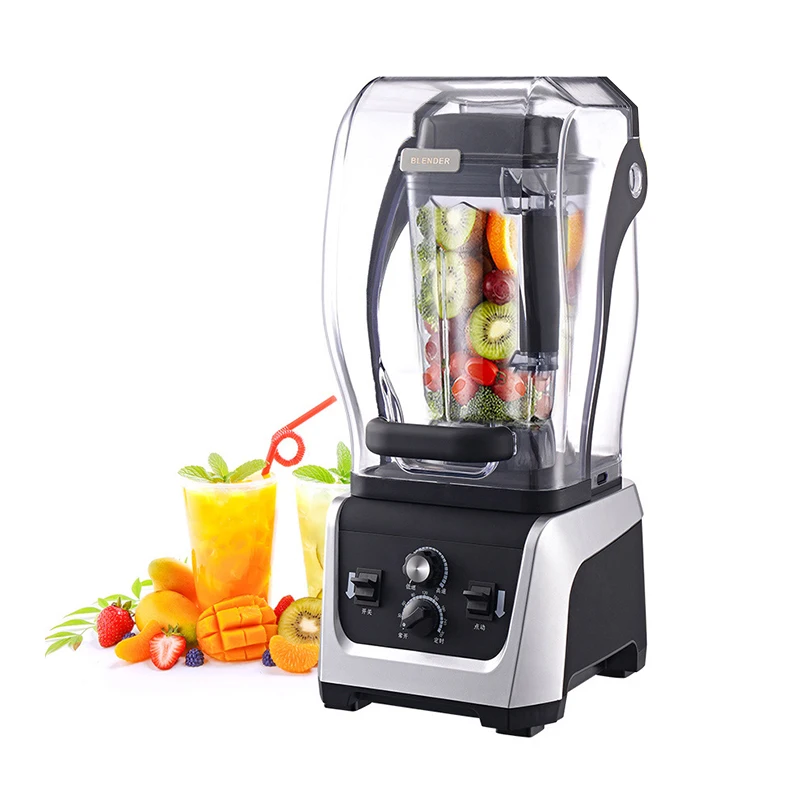 

CANDIMILL Commercial Mute Blender Mixer 2300W Food Processor Smoothie Maker Juicing Machine Ice Crusher