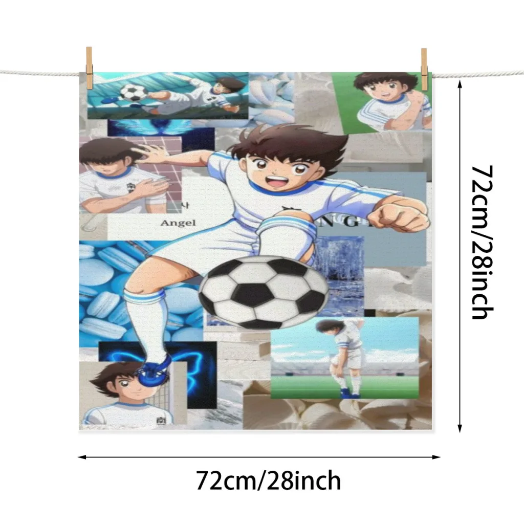 C-Captain_Tsubasa Cartoon Free Shipping Antiskid Kitchen Absorbent Draining Mat Super Draining Coffee Dish Drying Mat