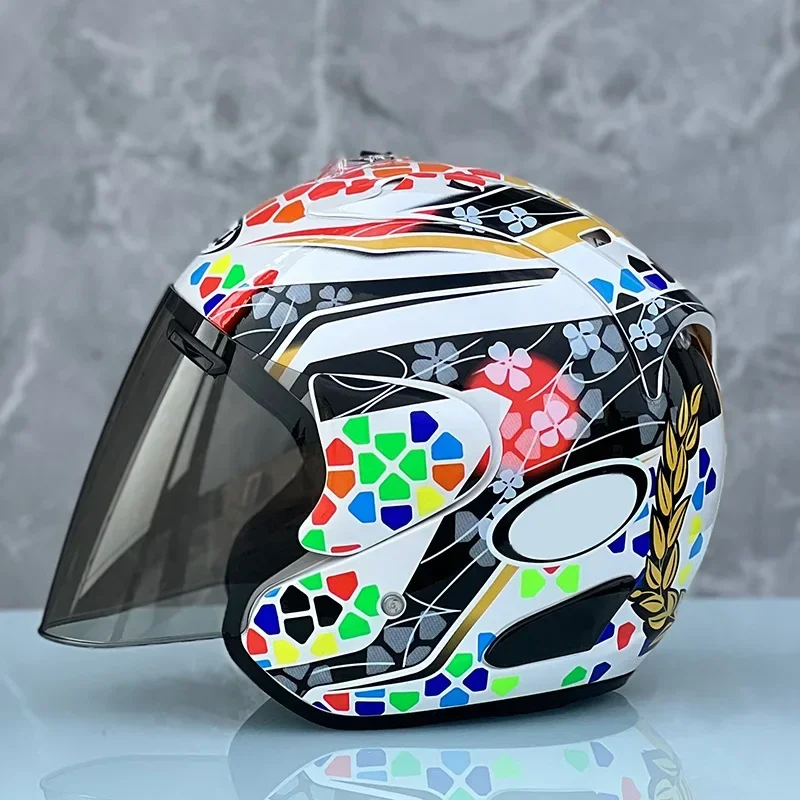 

Ram3 Crystal Half Helmet Motorcycle Off-Road Summer Helmet Downhill Racing Mountain Cross Casco Capacete Men and Women