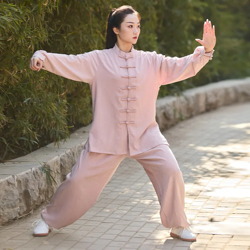 Premium Unisex Tai Chi Kung Fu Practice Uniform Set 2025 New Spring-Summer Lightweight Fabric for Co