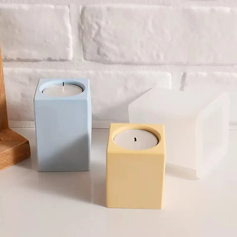 Sabbat-Kerzenständer-Form DIY Silikonform für Beton Chanukka-Menora Shabbat-Kerzenhalter Silikonform