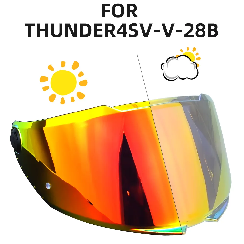 قناع فوتوكروميك لـ MT THUNDER 4 SV ستينغر 2 MT-V-28B قواطع SV خوذة الدراجة النارية عدسة نظارات ملحقات الزجاج الأمامي جزء
