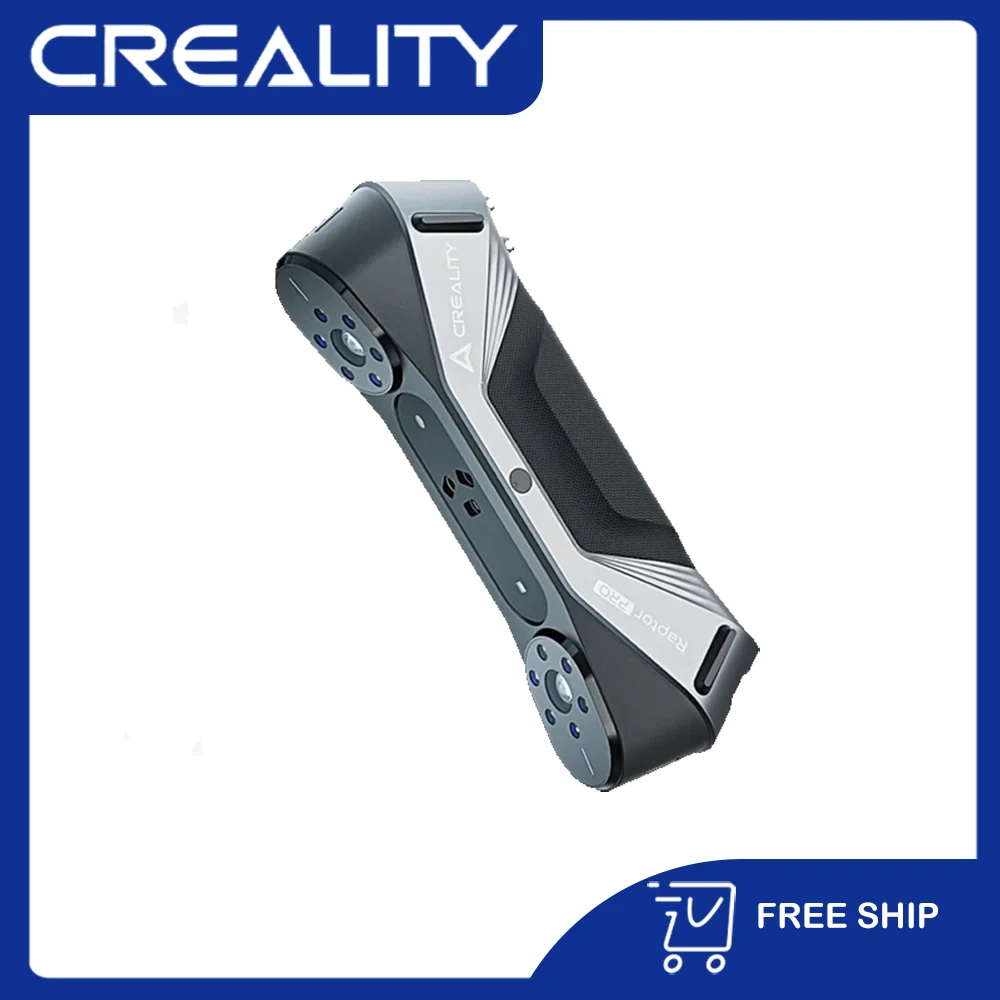 

3D-сканер Creality Raptor Pro, высокая скорость сканирования, 60 кадров в секунду, синий NIR, 24 бит, цветное сканирование, NIR Light, точность 0,02 мм, 3D-сканер