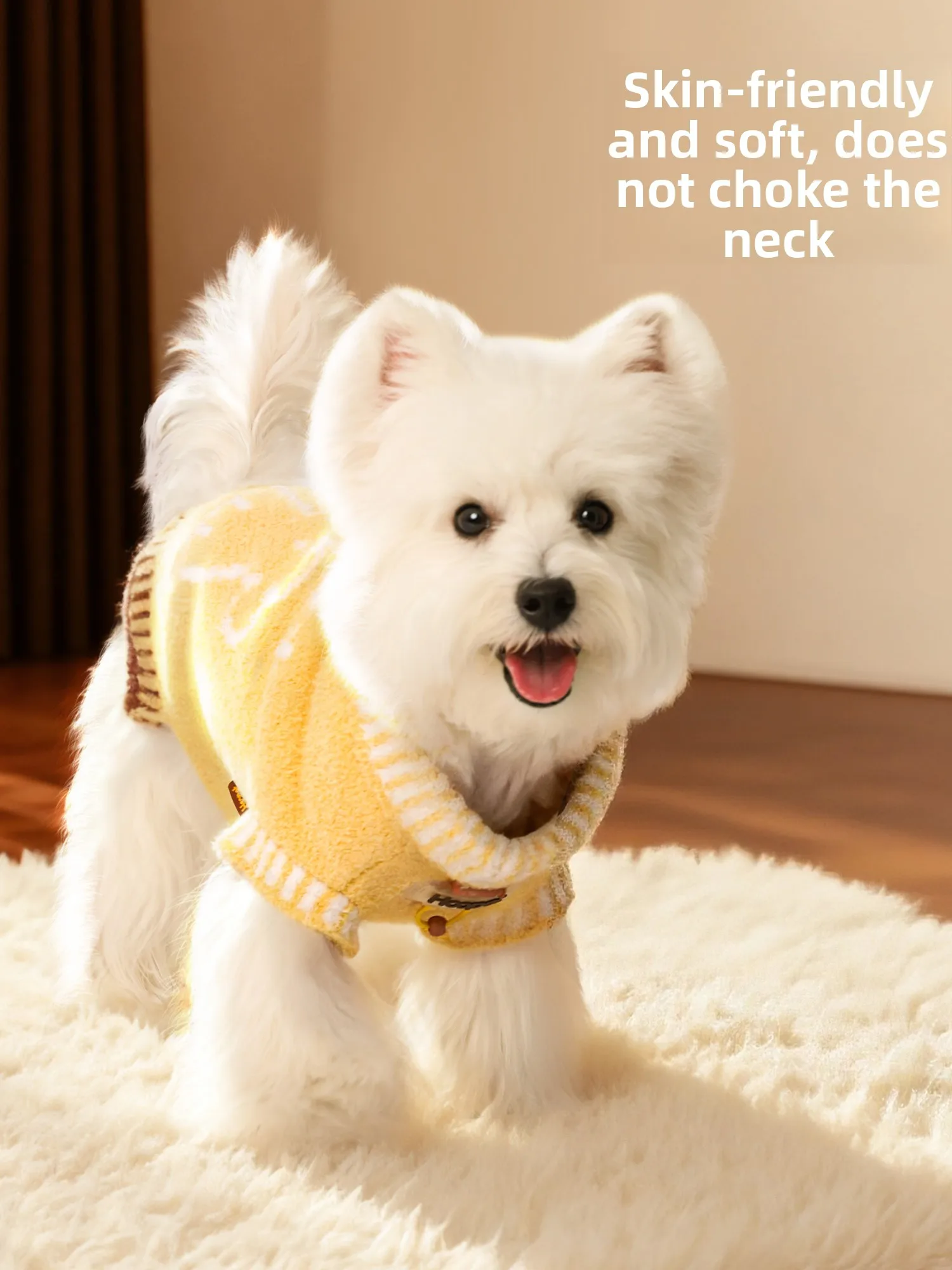 Cisas Warmth Dog Sweater Small Dog West Highland Bichon Puppy  Vest Winter Thermal Pet Sweater Casual Sle f Flann...