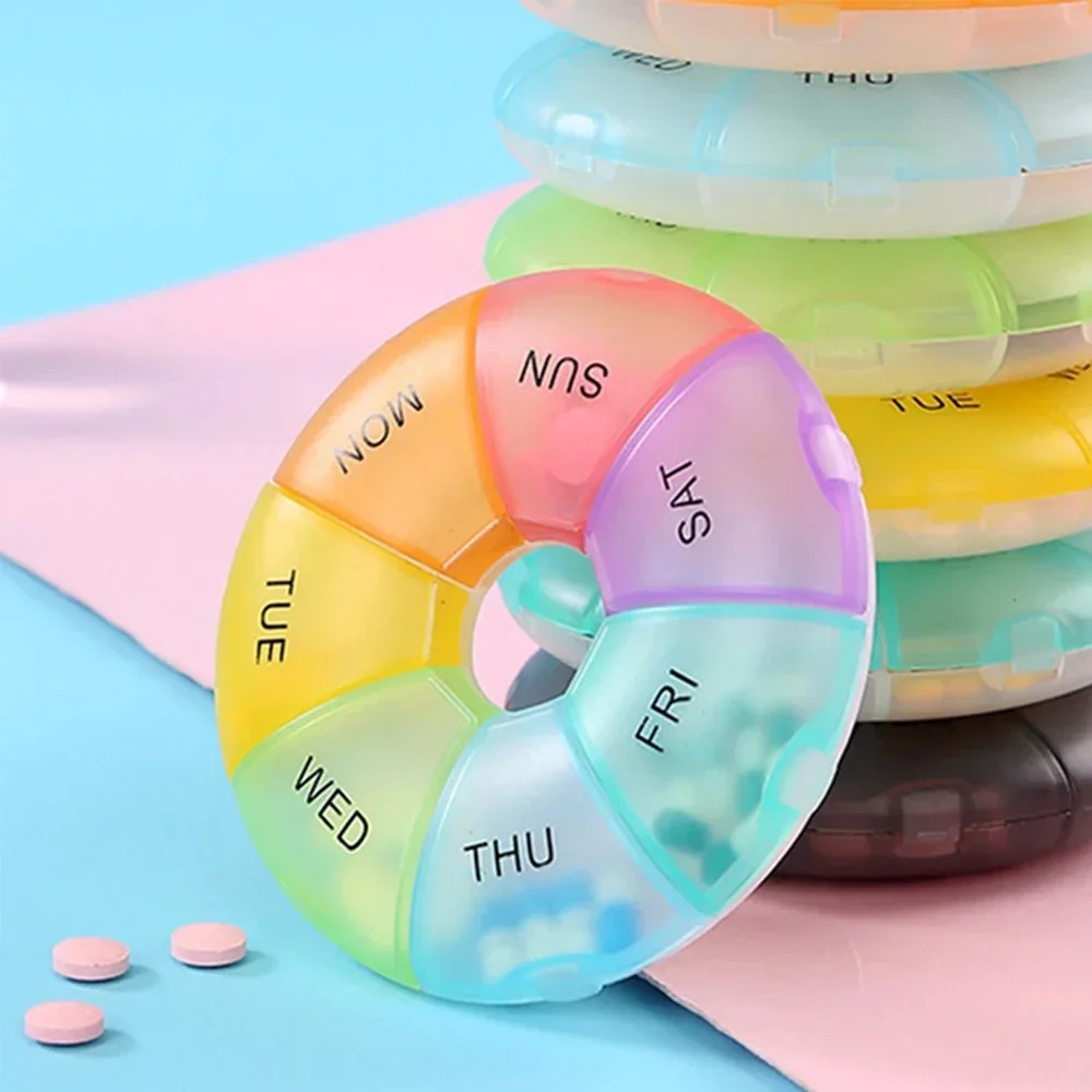 

1PCS Weekly Pill Organizer 7 Day Daily Pill Box for Travel, Pill Container for Medication, Vitamin, Supplements