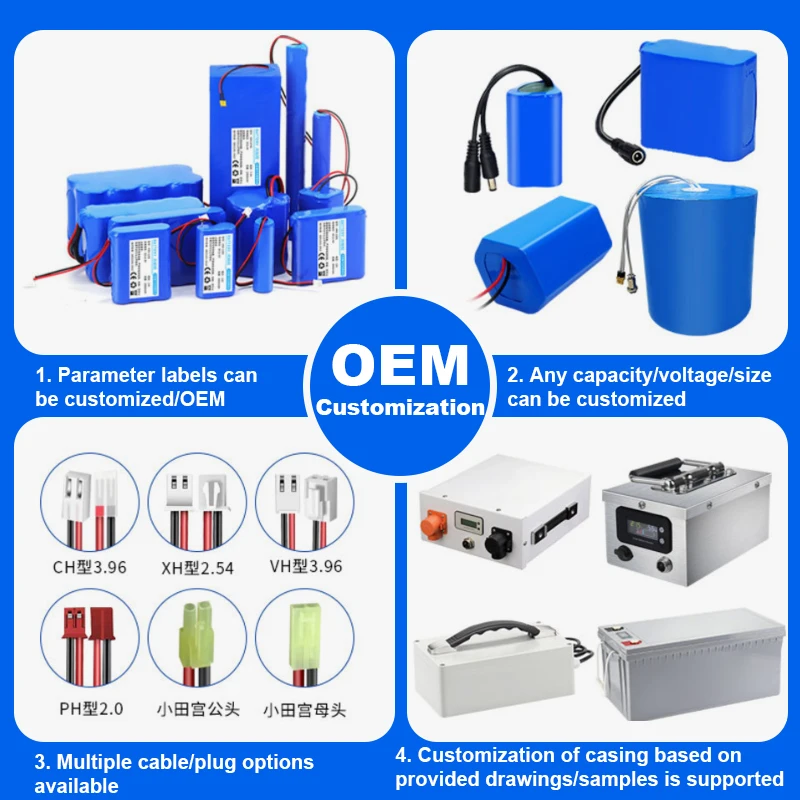 60V 72V LiFePO4 Battery Pack 50Ah 100Ah 150Ah 200Ah 314Ah Metal Case Energy Storage Battery for RV Marine Golf Cart