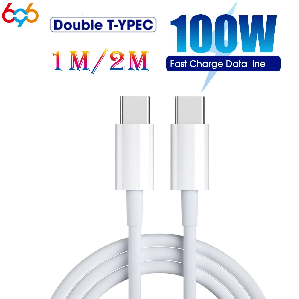 Newest Fast Charging Cable 100W Dual Type C Data Cable High-Speed Transfer For IPhone 16 15 For Samsung FOR Xiaomi FOR MacBook