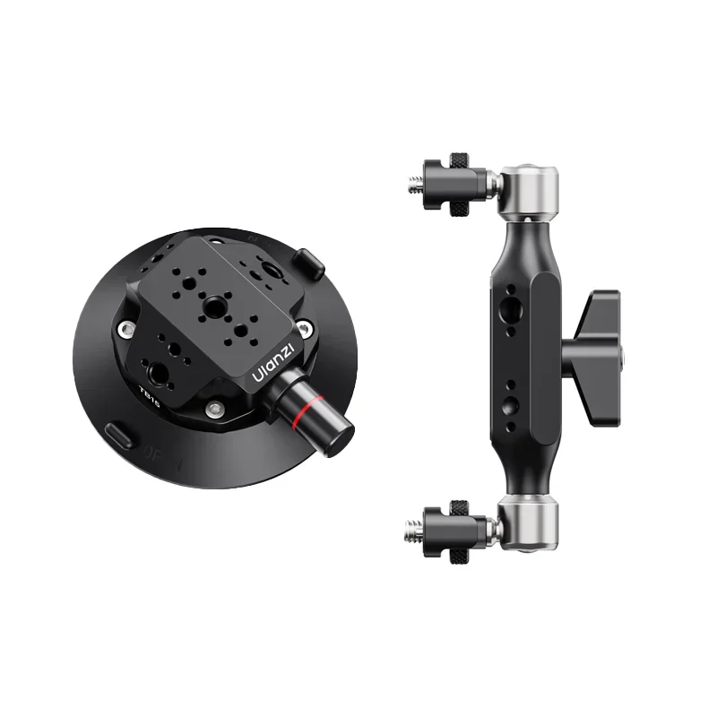 Ulanzi TB15 Kfz-Halterung, Kamera-Saugnapf für Gopro Insta 360, DJI Action-Kamera, Telefon, DSLR mit 1/4 3/8 Kamerazubehör