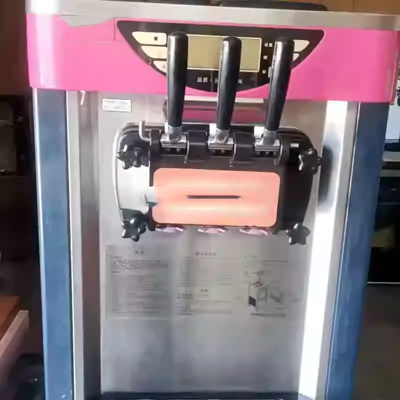 

Автоматическая настольная машина для мороженого из нержавеющей стали на 3 вкуса, новая, в наличии