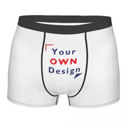 Custom Customize Unique Exclusive Gift Giving Your Own Design Underpants Breathbale Panties Man Underwear Print Boxer Briefs