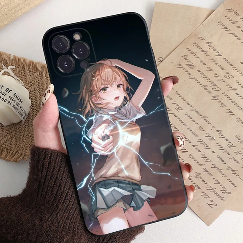 Mikoto Misaka Anime Phone Case for iPhone 8 7 6 6S Plus X SE 2020 XR XS 14 11 12 13 Mini Pro Max Mobile Case